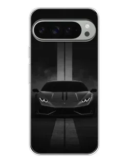 Чохол для Google Pixel 9 Pro XL з картинкою «Lamborghini симетрія доріг»