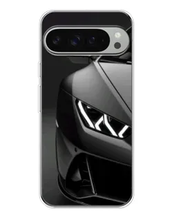 Чохол для Google Pixel 9 Pro XL з картинкою «Lamborghini фари деталізація»
