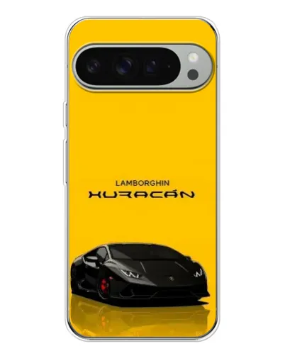 Чохол для Google Pixel 9 Pro XL з картинкою «Lamborghini Huracan чорний»
