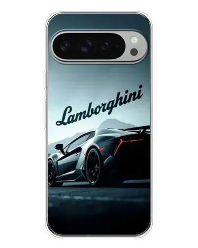 Чохол для Google Pixel 9 Pro XL з картинкою «Класичний Lamborghini надпис»