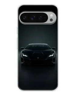 Чохол для Google Pixel 9 Pro XL з картинкою «Чорний Lamborghini Aventador»