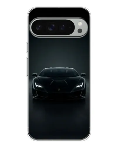 Чохол для Google Pixel 9 Pro XL з картинкою «Чорний Lamborghini Aventador»