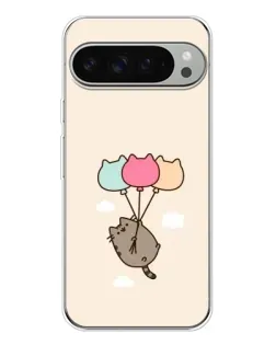 Чехол для Google Pixel 9 Pro XL с картинкой «Пушин на шариках»