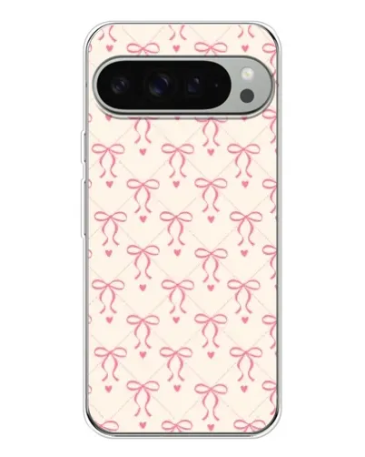 Чохол для Google Pixel 9 Pro XL з картинкою «Рожеві бантики Coquette»