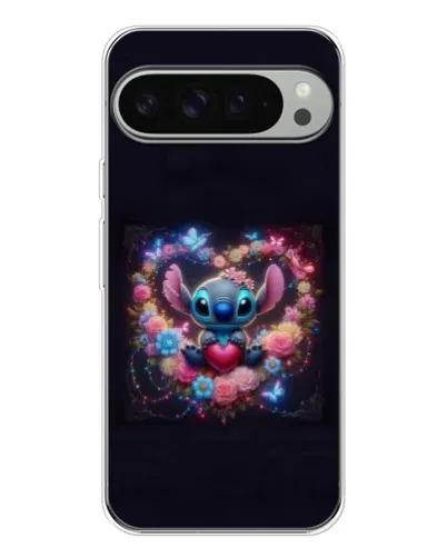 Чохол для Google Pixel 9 Pro XL з картинкою «Stitch у квітах»