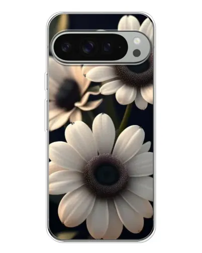 Чохол для Google Pixel 9 Pro XL з картинкою «Білі маргаритки макро»