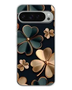 Чохол для Google Pixel 9 Pro XL з картинкою «Конюшина в золоті»