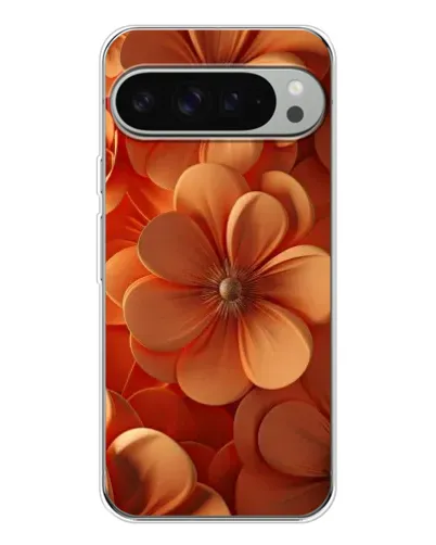Чохол для Google Pixel 9 Pro XL з картинкою «Помаранчева макро квітка»