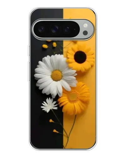 Чохол для Google Pixel 9 Pro XL з картинкою «Соняшник та ромашка»