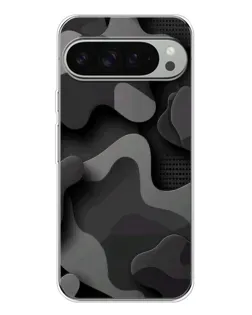 Чохол для Google Pixel 9 Pro XL з картинкою «Темний абстрактний камуфляж»