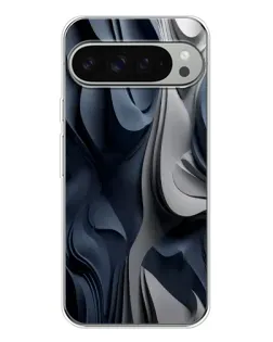 Чохол для Google Pixel 9 Pro XL з картинкою «Об'ємні сині складки»