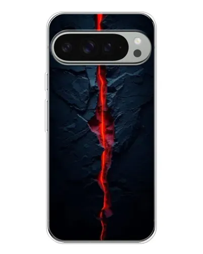 Чохол для Google Pixel 9 Pro XL з картинкою «Червона лавова тріщина»