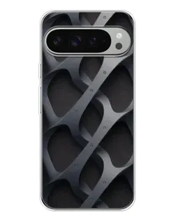 Чохол для Google Pixel 9 Pro XL з картинкою «Об'ємне сіре плетіння»