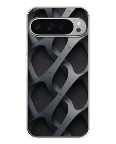 Чохол для Google Pixel 9 Pro XL з картинкою «Об'ємне сіре плетіння»