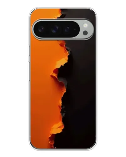 Чохол для Google Pixel 9 Pro XL з картинкою «Помаранчевий розлом»