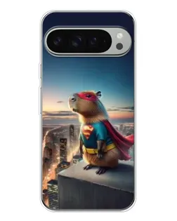 Чехол для Google Pixel 9 Pro XL с картинкой «Капи-мен супергерой»