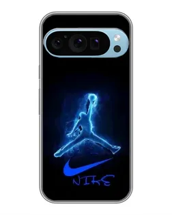 Чохол для Google Pixel 9 Pro з картинкою «Jordan Neon Blue»