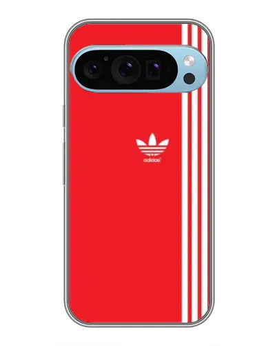 Чохол для Google Pixel 9 Pro з картинкою «Червоний мінімалізм Adidas»