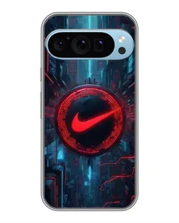 Чохол для Google Pixel 9 Pro з картинкою «Техногенний стиль Nike»
