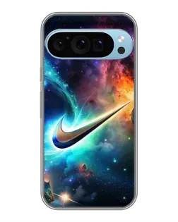 Чохол для Google Pixel 9 Pro з картинкою «Космічний Nike Swoosh»