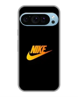 Чехол для Google Pixel 9 Pro с картинкой «Золотой логотип Nike»
