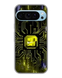 Чохол для Google Pixel 9 Pro з картинкою «Nike — золота іскра»