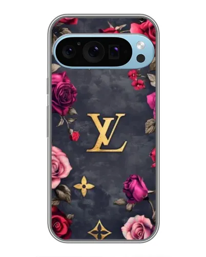 Чохол для Google Pixel 9 Pro з картинкою «Квітковий Louis Vuitton»