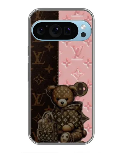 Чохол для Google Pixel 9 Pro з картинкою «Ведмедик у стилі LV»