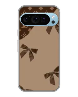 Чохол для Google Pixel 9 Pro з картинкою «LV — кавовий атлас»