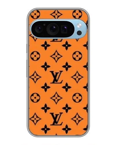 Чохол для Google Pixel 9 Pro з картинкою «Помаранчевий стиль LV»