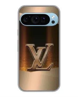 Чохол для Google Pixel 9 Pro з картинкою «LV — золоте сяйво»