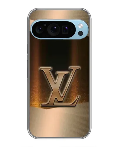 Чохол для Google Pixel 9 Pro з картинкою «LV — золоте сяйво»