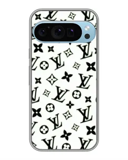 Чохол для Google Pixel 9 Pro з картинкою «Монохромний хаос LV»