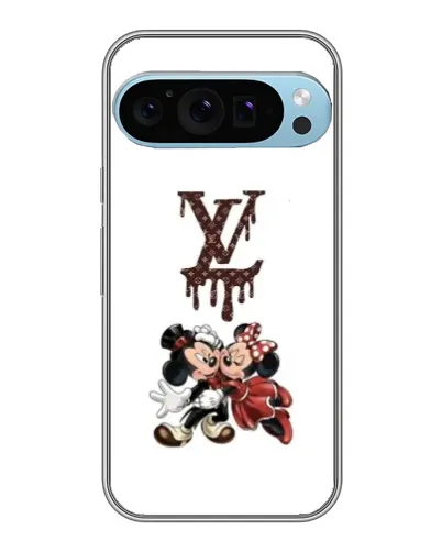 Чохол для Google Pixel 9 Pro з картинкою «LV та Міккі Маус»