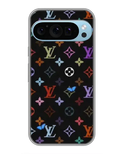Чохол для Google Pixel 9 Pro з картинкою «Кольорова монограма LV»