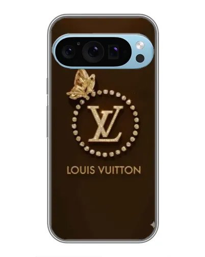 Чохол для Google Pixel 9 Pro з картинкою «LV — золота печатка»