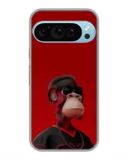 Чохол для Google Pixel 9 Pro з картинкою «Bored Ape в червоному»