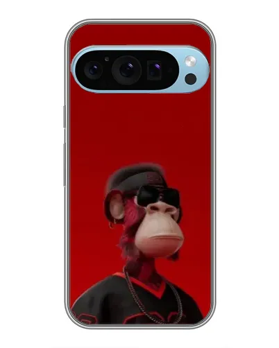 Чохол для Google Pixel 9 Pro з картинкою «Bored Ape в червоному»