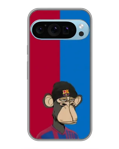 Чохол для Google Pixel 9 Pro з картинкою «Bored Ape — фанат Барси»