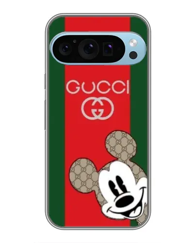 Чохол для Google Pixel 9 Pro з картинкою «Gucci — смуги та Міккі»