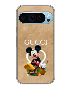 Чохол для Google Pixel 9 Pro з картинкою «Міккі Маус Gucci — крафт»