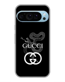 Чохол для Google Pixel 9 Pro з картинкою «Gucci — срібна змія»