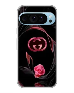 Чохол для Google Pixel 9 Pro з картинкою «Gucci — неонова троянда»