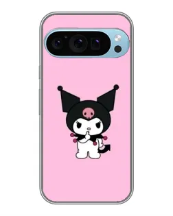 Чохол для Google Pixel 9 Pro з картинкою «Kuromi — рожева ніжність»