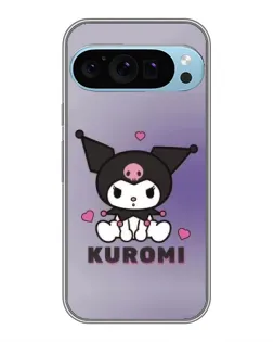 Чохол для Google Pixel 9 Pro з картинкою «Kuromi — фіолетовий арт»
