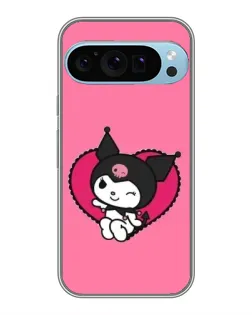 Чохол для Google Pixel 9 Pro з картинкою «Kuromi — любов у серці»