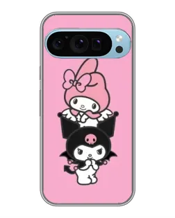Чохол для Google Pixel 9 Pro з картинкою «Тріо My Melody та Kuromi»