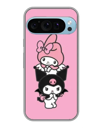 Чохол для Google Pixel 9 Pro з картинкою «Тріо My Melody та Kuromi»
