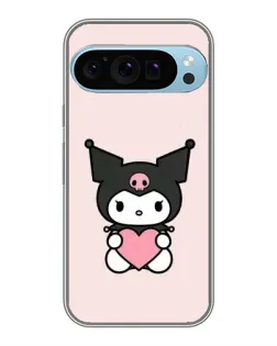 Чохол для Google Pixel 9 Pro з картинкою «Kuromi та серце»