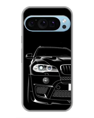 Чохол для Google Pixel 9 Pro з картинкою «Темний силует BMW»